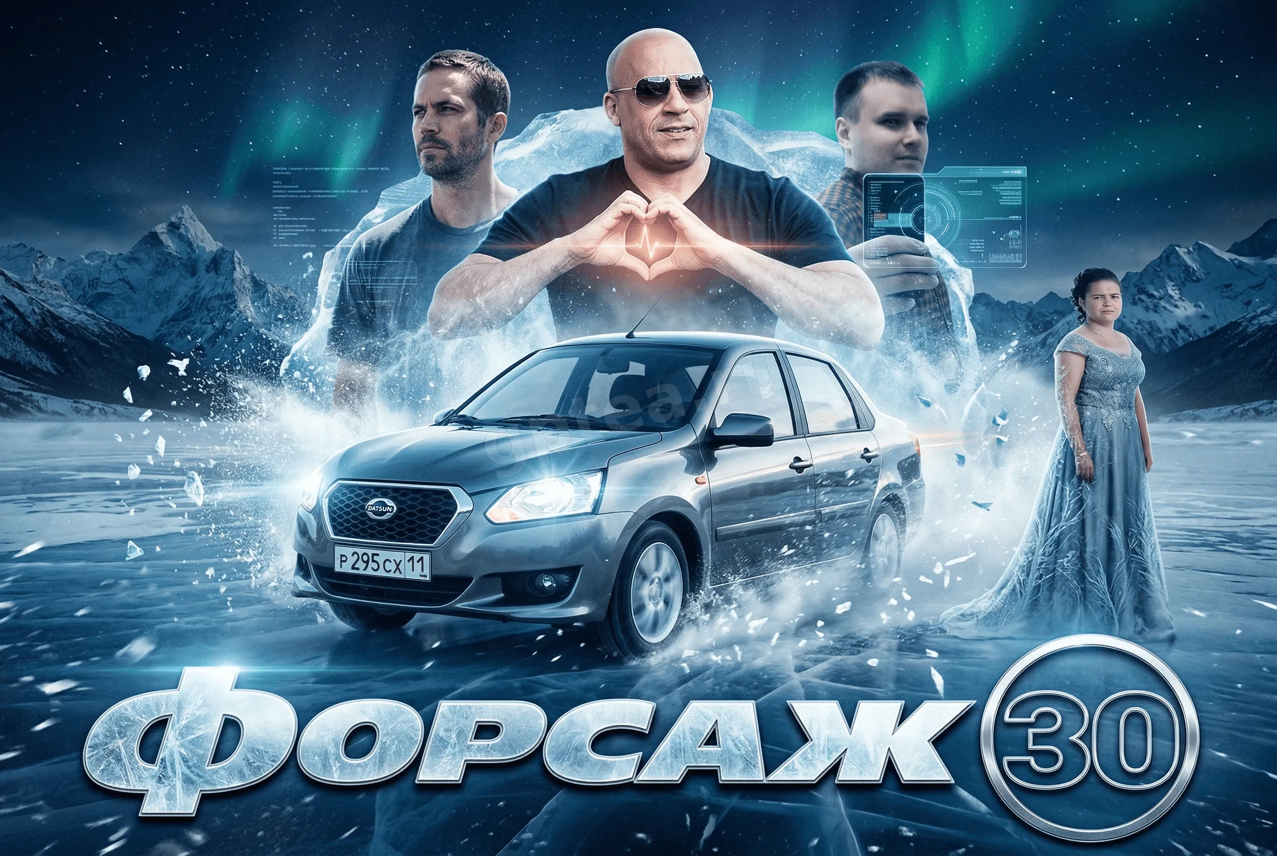 Пример обработки фото: Креативы для постов