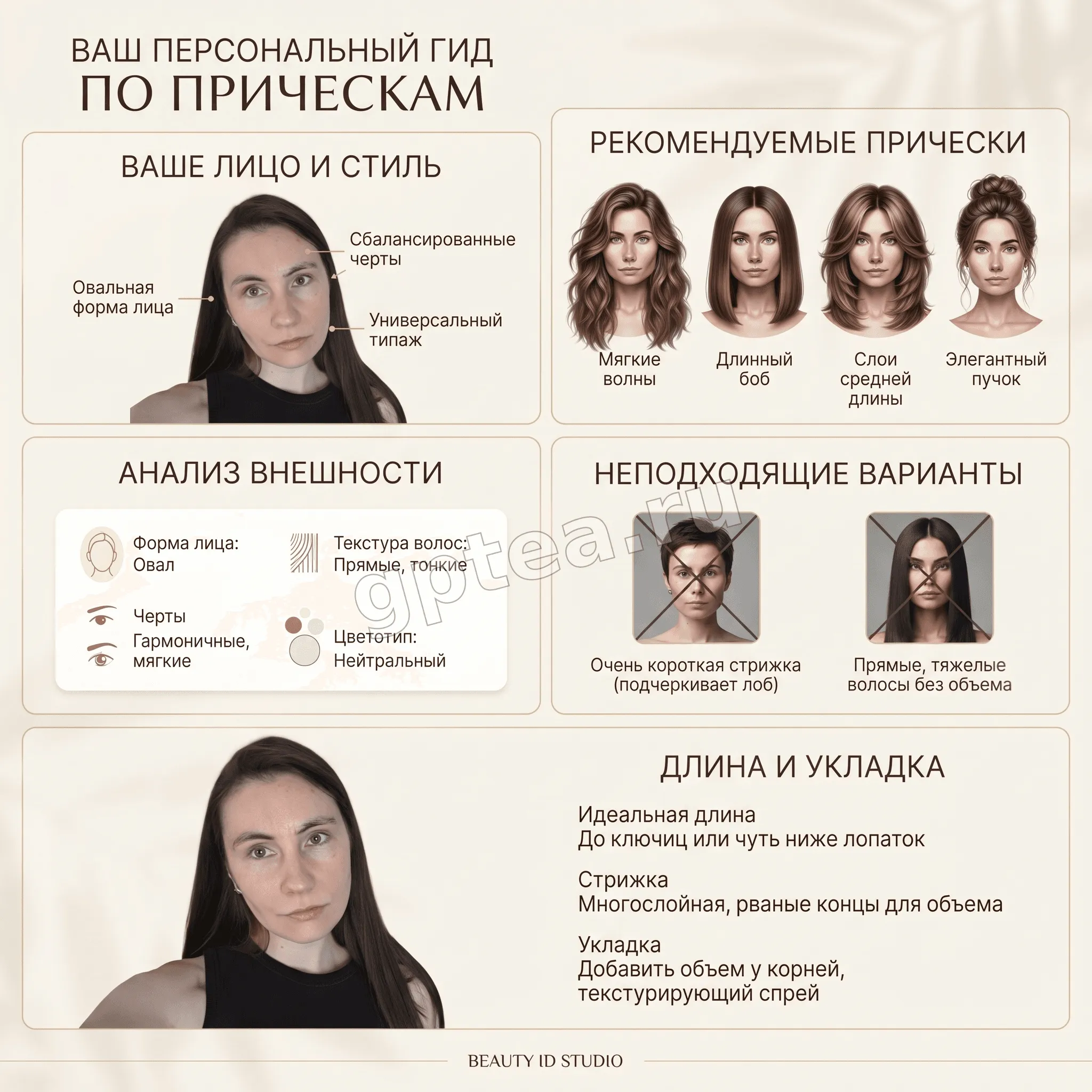 Пример обработки фото: Личный парикмахер