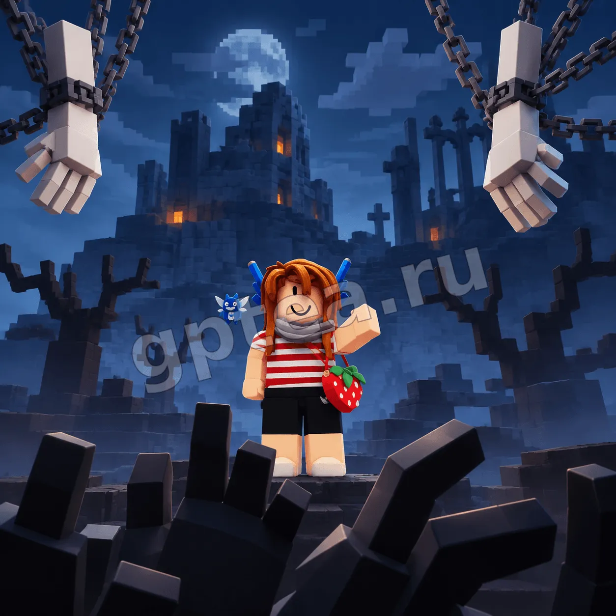 Пример обработки фото: В стиле Roblox