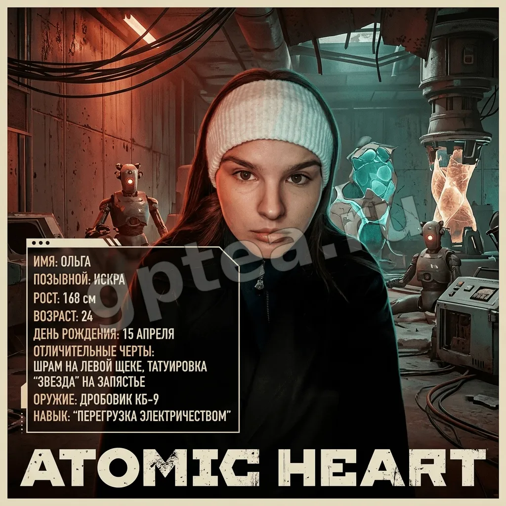 Пример обработки фото: Анкета Atomic Heart