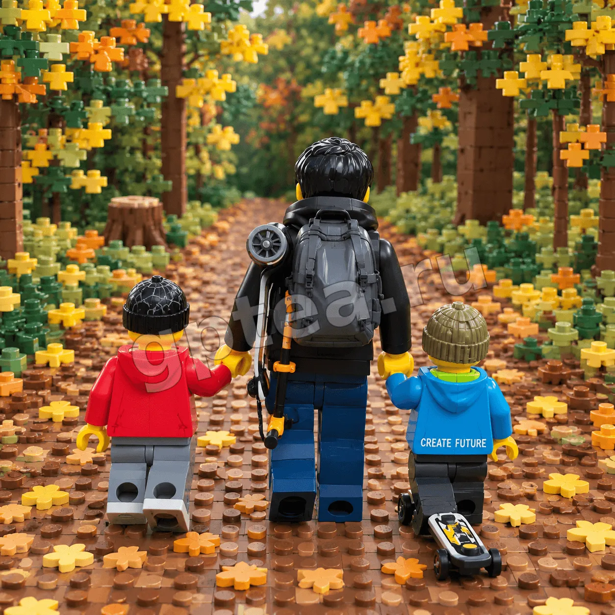 Пример обработки фото: В стиле Lego