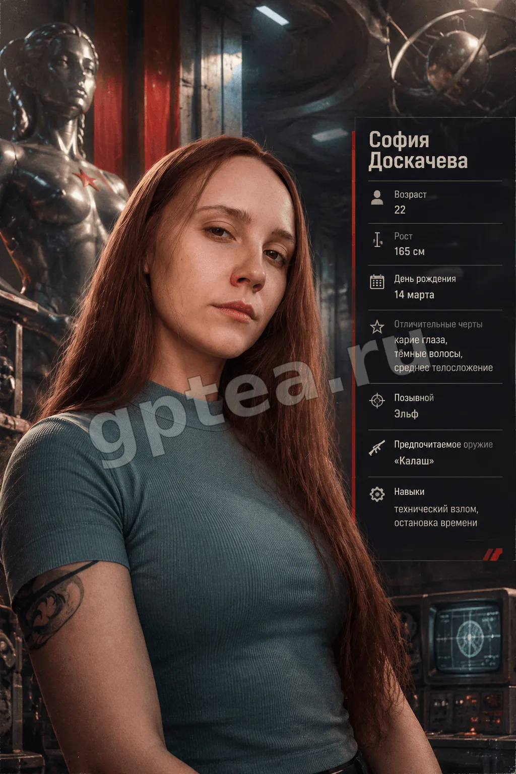 Пример обработки фото: Анкета Atomic Heart