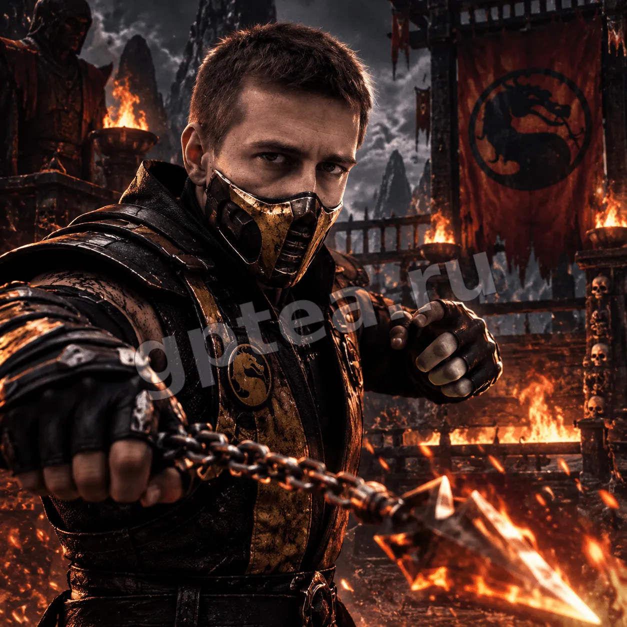 Пример обработки фото: Mortal Kombat