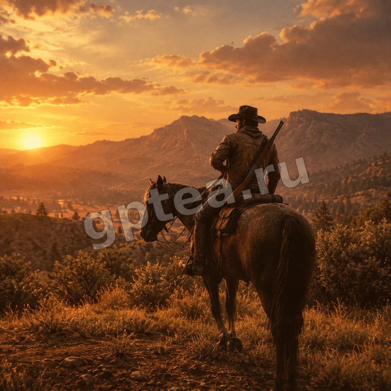 Пример обработки фото: В стиле RDR 2