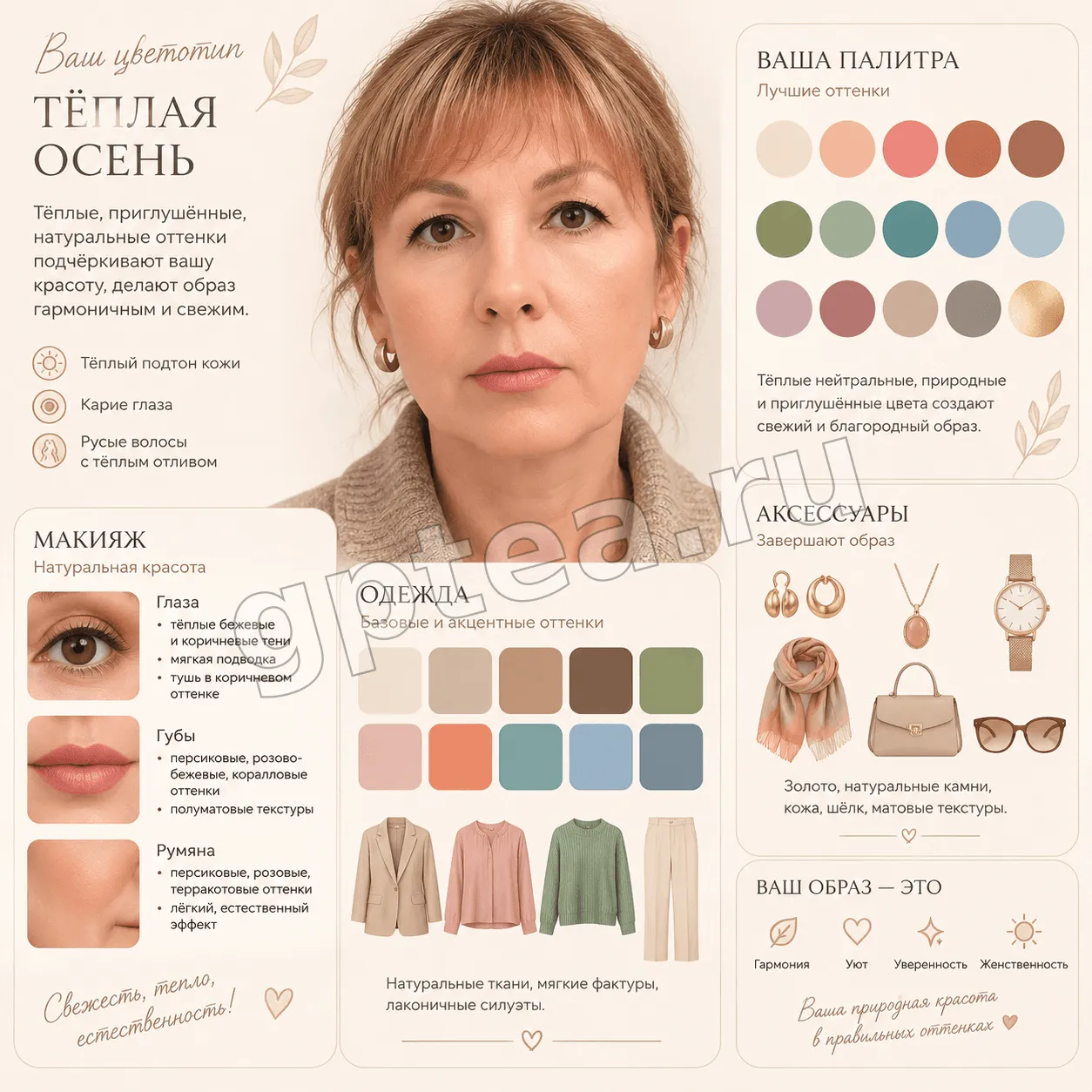 Пример обработки фото: Бьюти-инфографика 