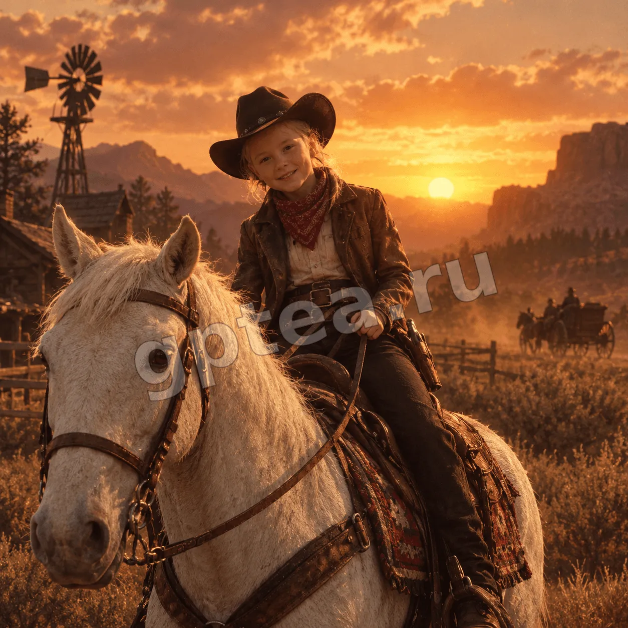 Пример обработки фото: В стиле RDR 2