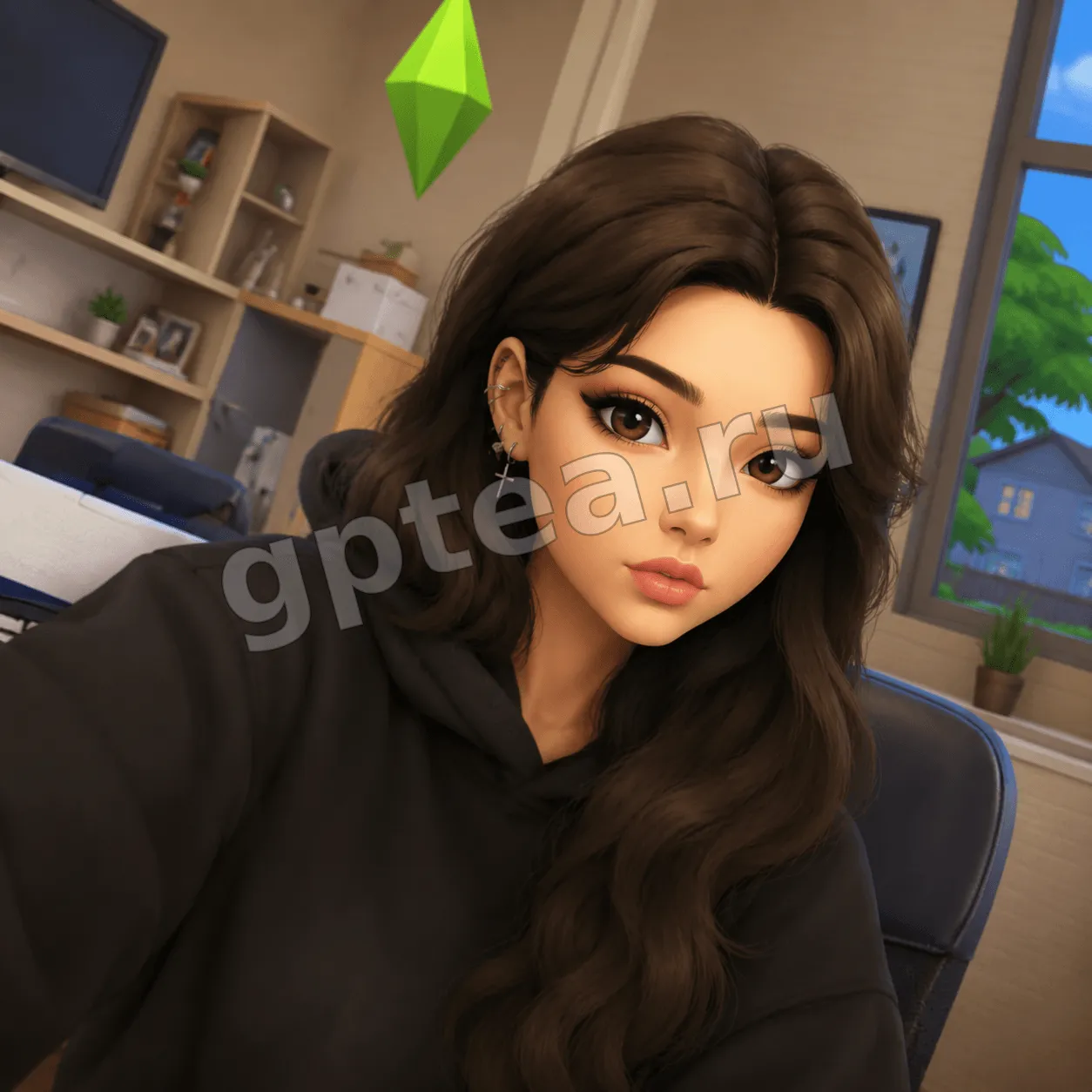 Пример обработки фото: В стиле Sims