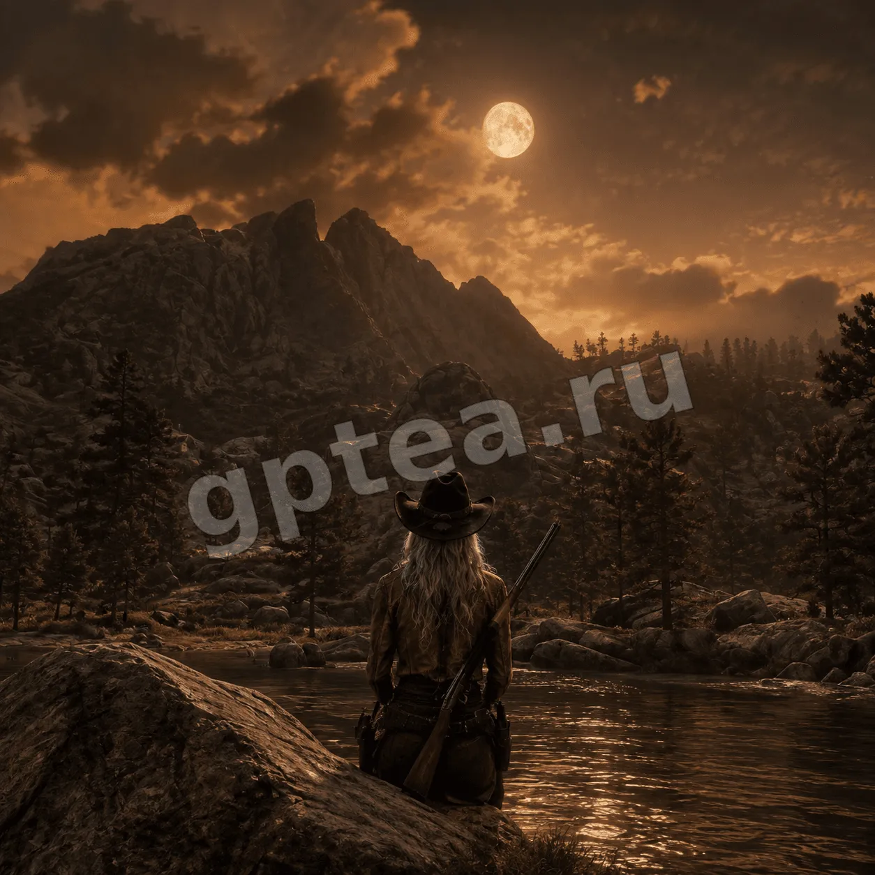 Пример обработки фото: В стиле RDR 2