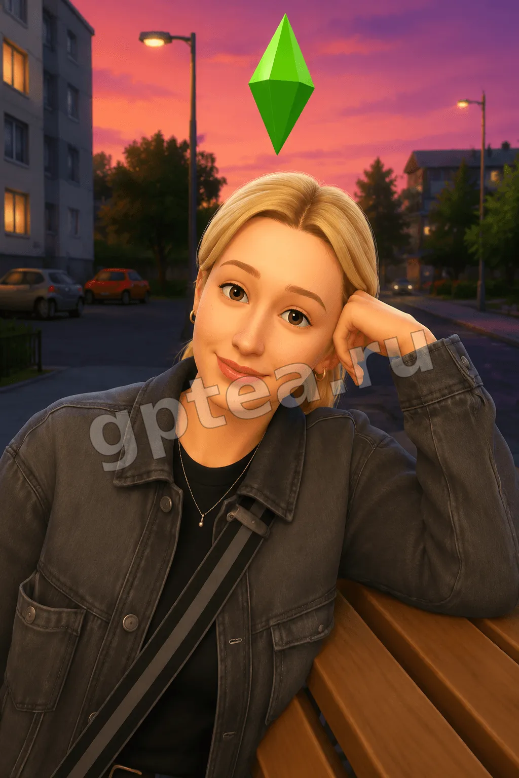 Пример обработки фото: В стиле Sims