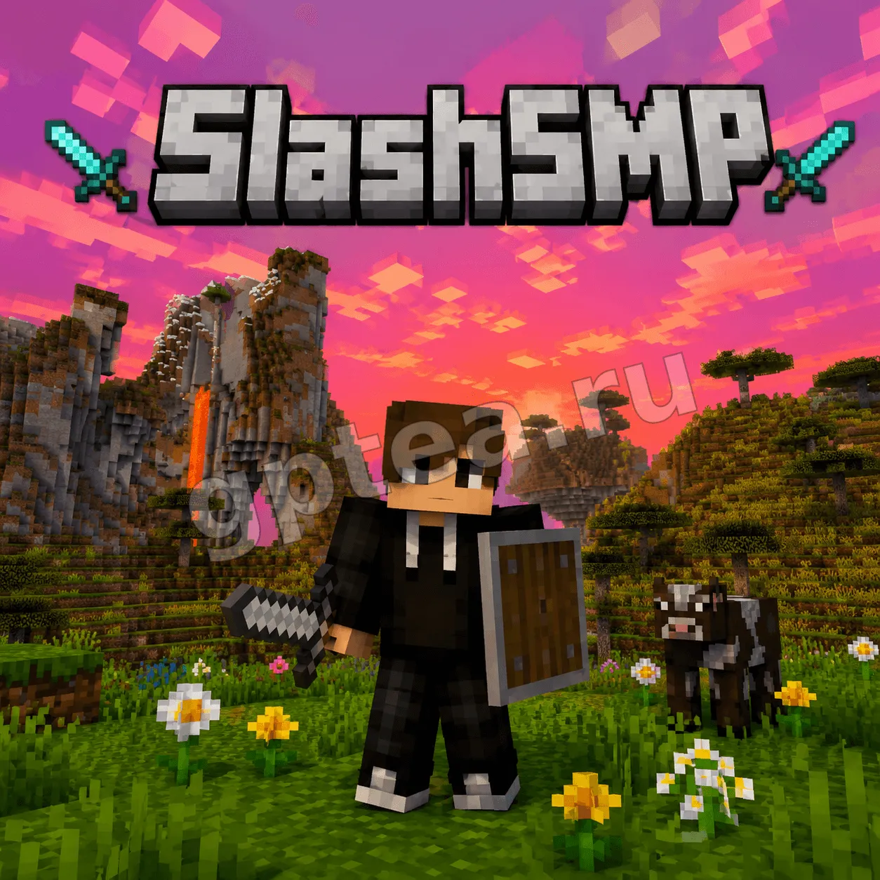 Пример обработки фото: В стиле Minecraft