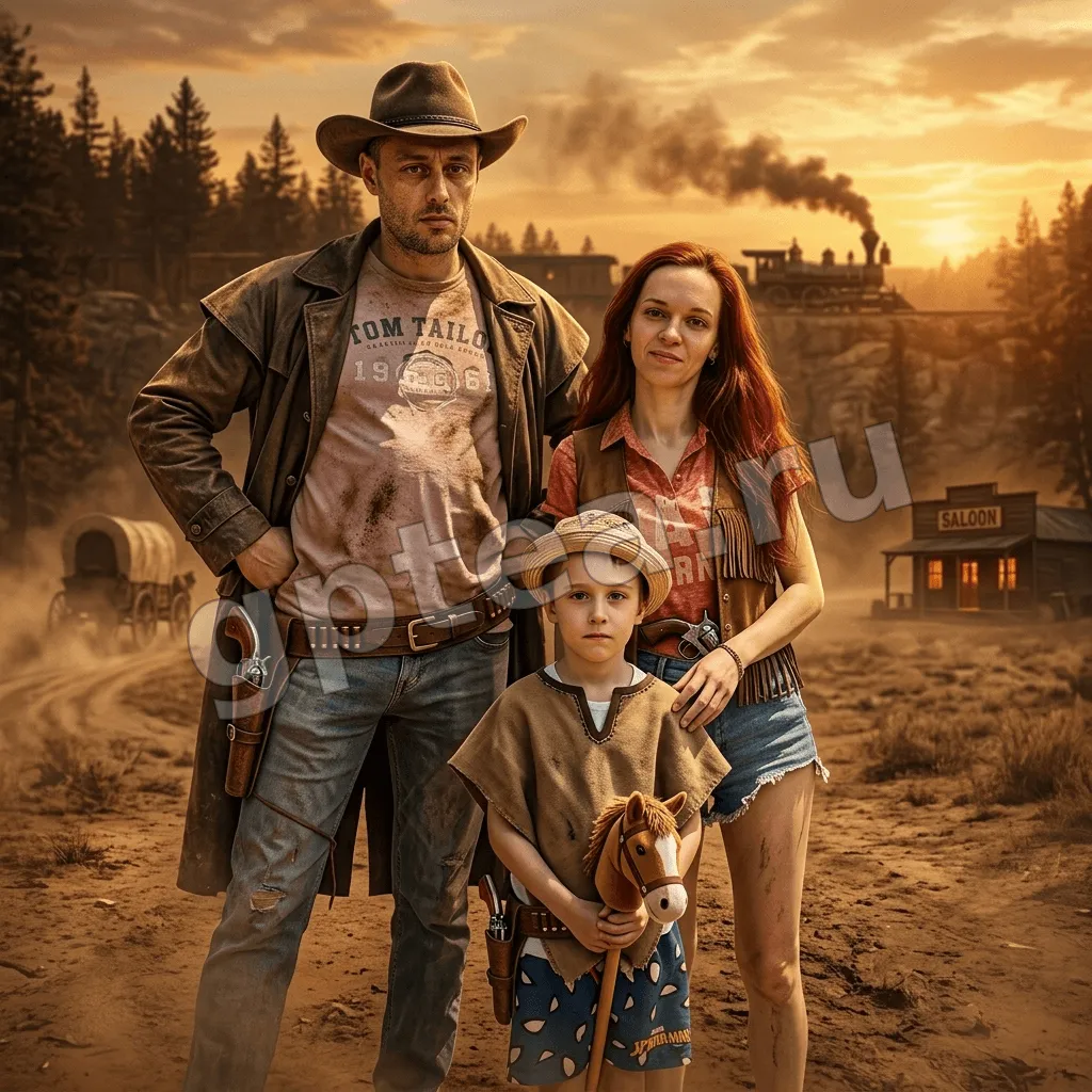 Пример обработки фото: В стиле RDR 2