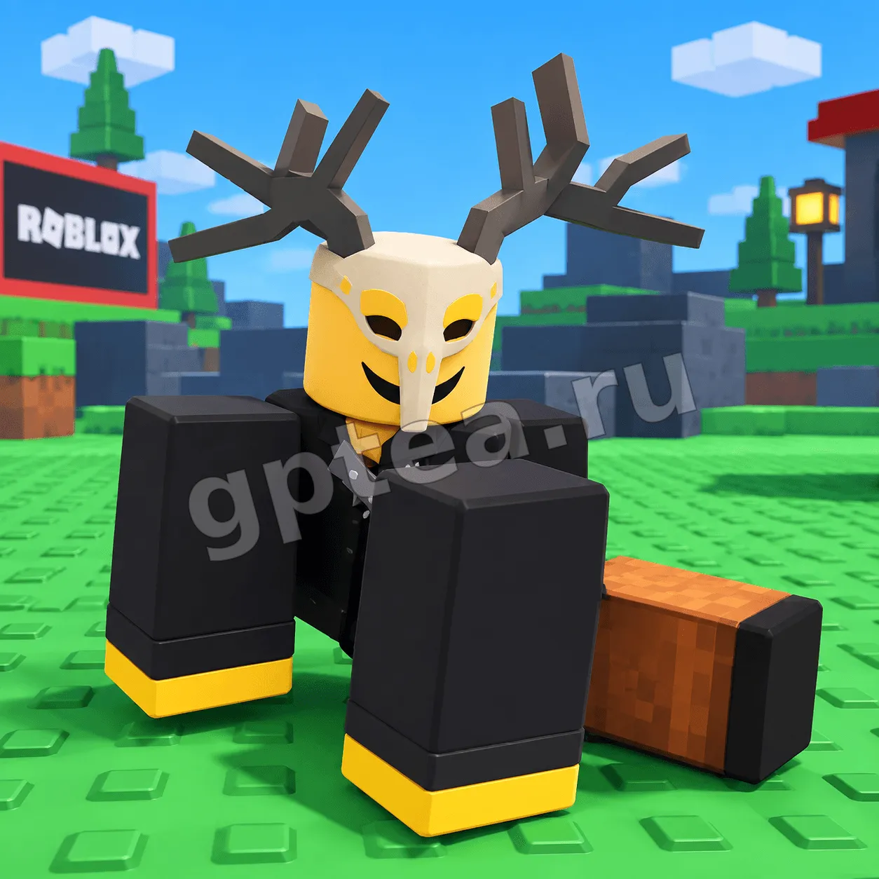 Пример обработки фото: В стиле Roblox