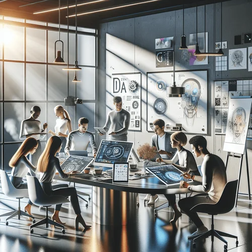 Generated image: A realistic photo of a creative brainstorming sess...