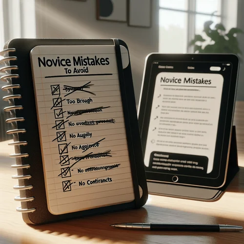 Generated image: Realistic photo of a tidy desk with an open notebo...