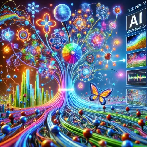 Generated image: Pixar-style vibrant scene of a creative AI video g...