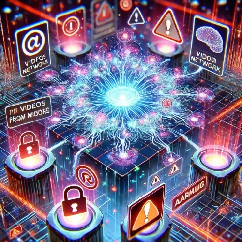 Generated image: An anime-style depiction of a digital landscape wh...