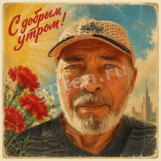 Пример обработки фото: Открытка СССР