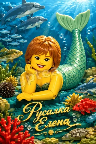 Пример обработки фото: В стиле Lego