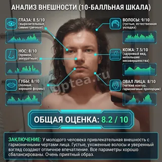Пример обработки фото: Оценка внешности