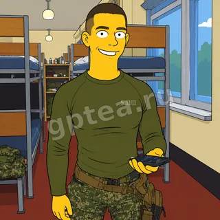 Пример обработки фото: В стиле Simpsons