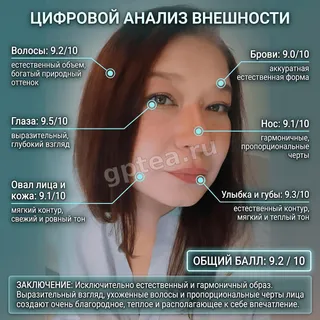 Пример обработки фото: Оценка внешности