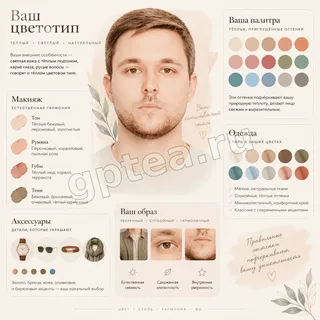 Пример обработки фото: Бьюти-инфографика 