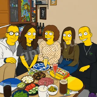 Пример обработки фото: В стиле Simpsons