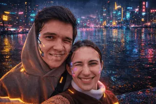 Пример обработки фото: Стиль Cyberpunk