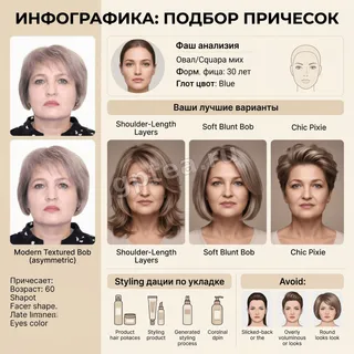 Пример обработки фото: Личный парикмахер