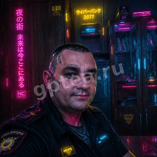 Пример обработки фото: Стиль Cyberpunk