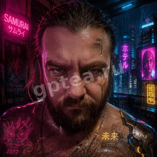 Пример обработки фото: Стиль Cyberpunk