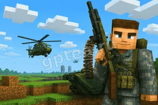 Пример обработки фото: В стиле Minecraft