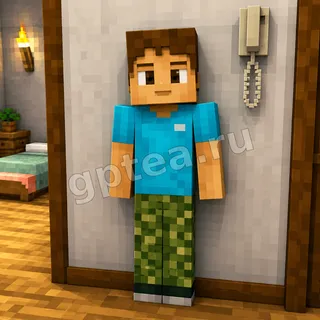 Пример обработки фото: В стиле Minecraft