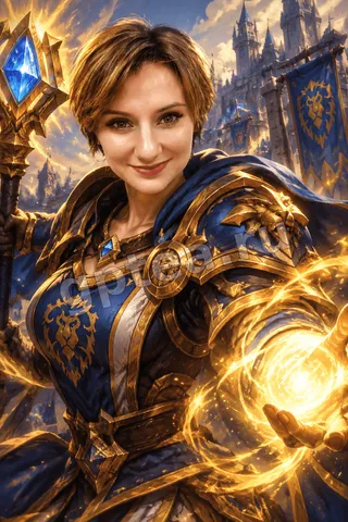 Пример обработки фото: Стиль Warcraft