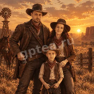 Пример обработки фото: В стиле RDR 2