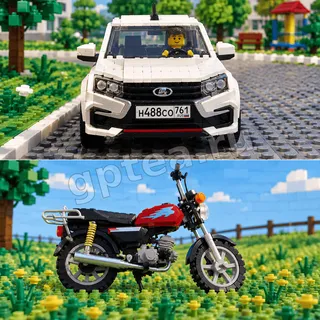 Пример обработки фото: В стиле Lego